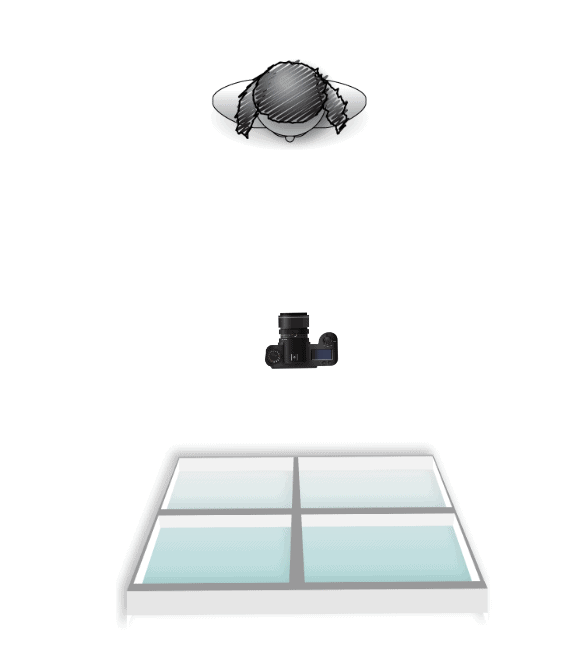 Lighting diagram for light and airy look in boudoir